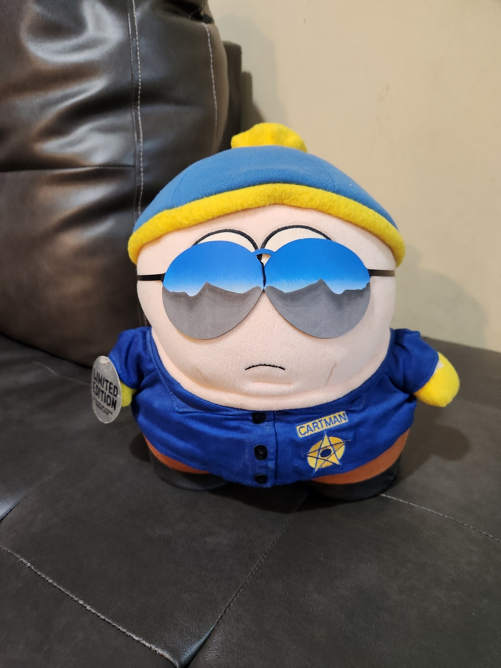 1998 South Park Limited Edition Blue & Yellow Plush Character Collectible